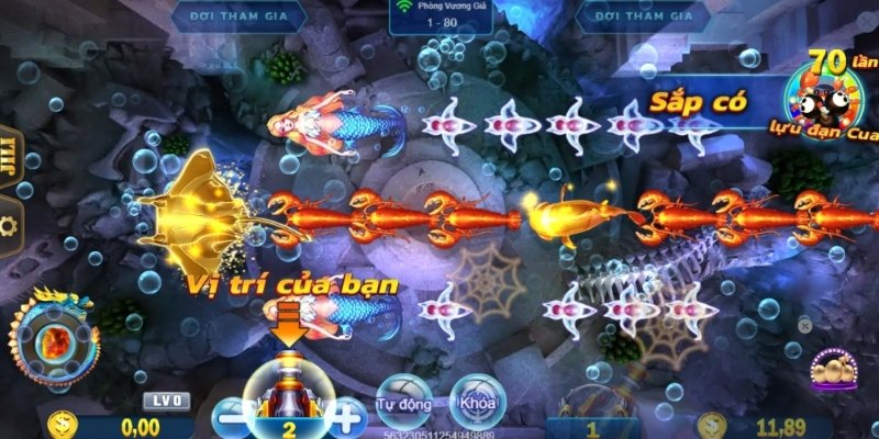 Chơi bắn cá Dragon King theo đàn