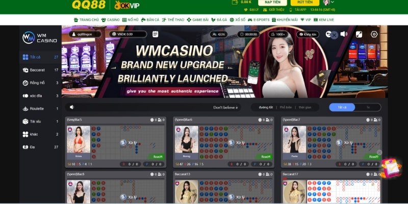 Đội ngũ Dealer Châu Á độc quyền tại WM Casino