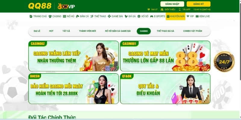 WM Casino có đa dạng khuyến mãi hấp dẫn